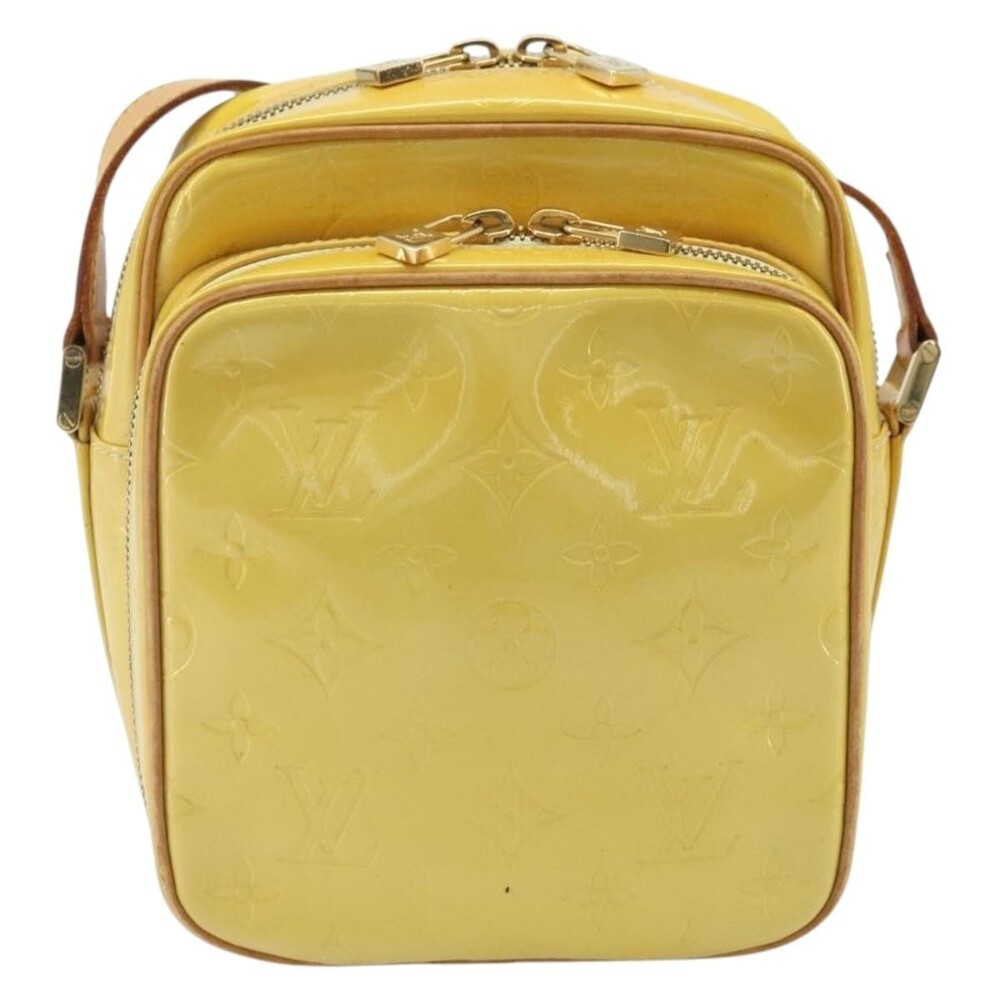 Louis Vuitton Monogram Vernis Wooster Bag Lime Yellow